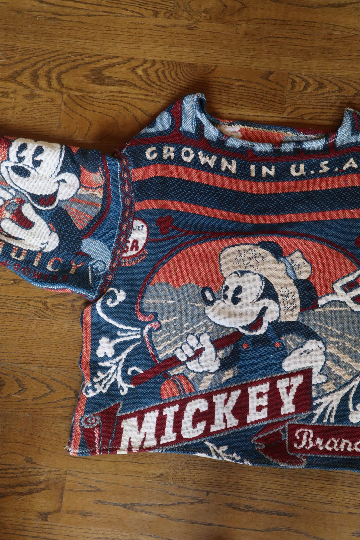 Mickey Mouse tapestry sweater