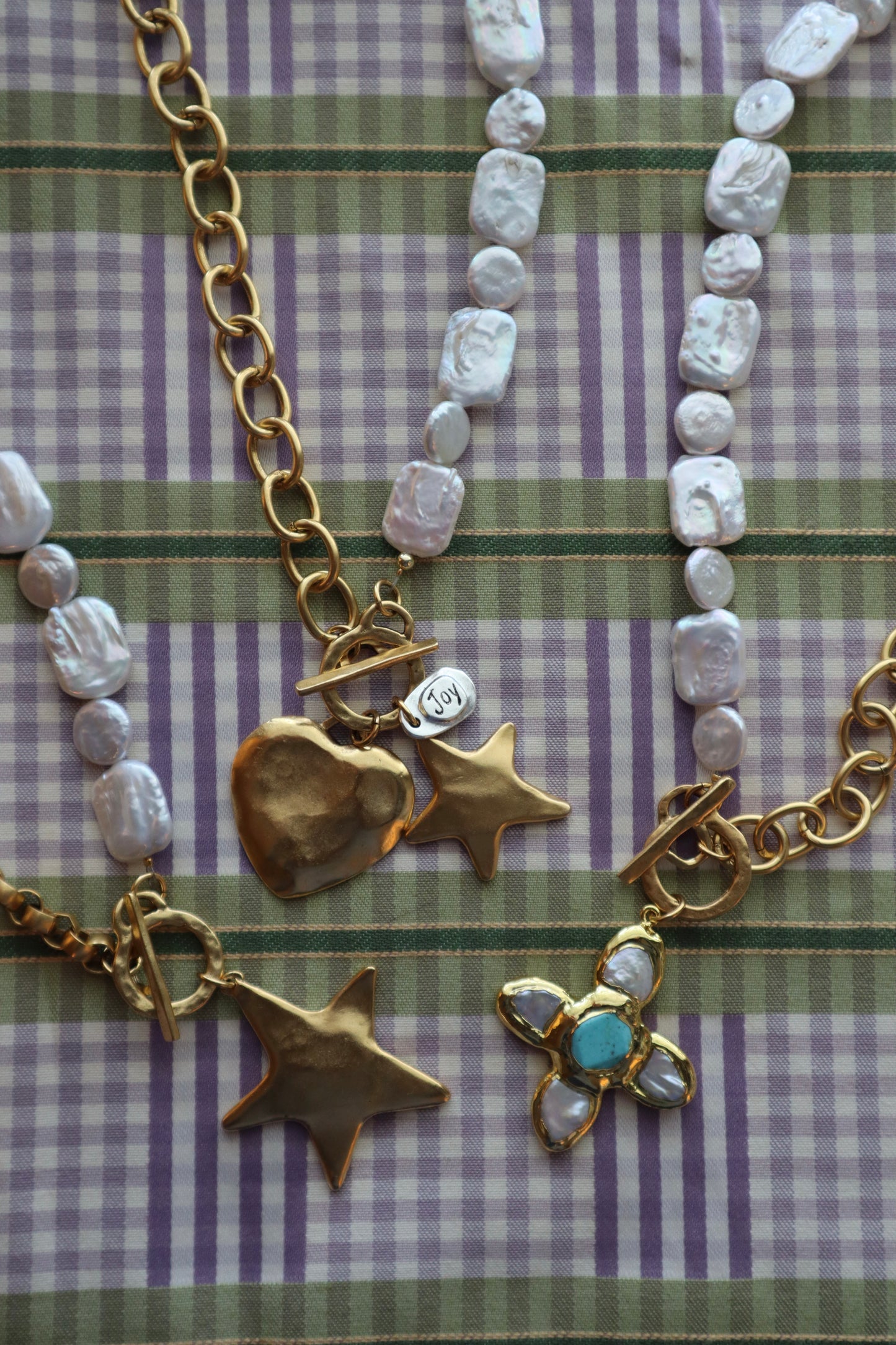 pearl + gold star