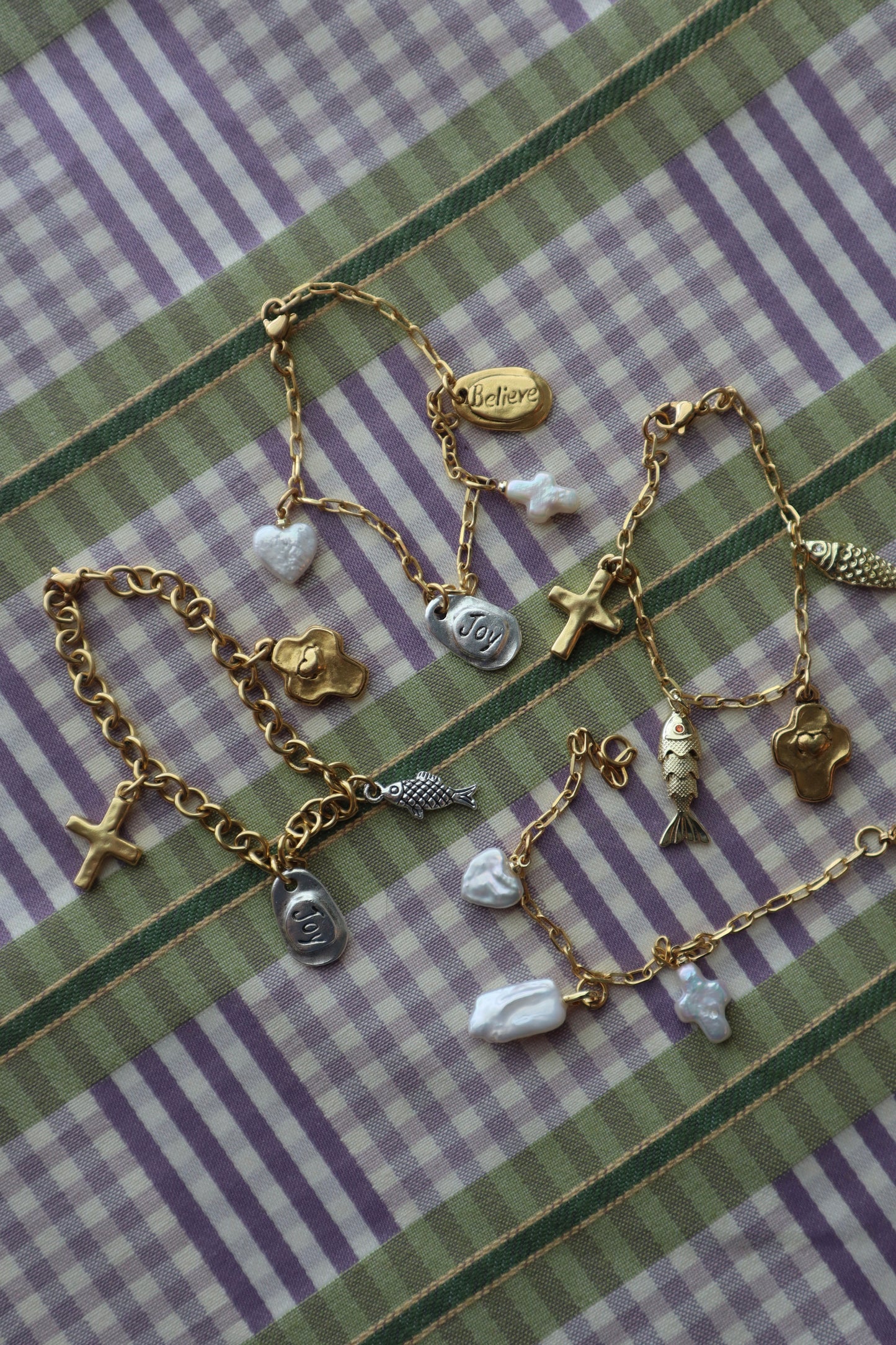 gold charm bracelet