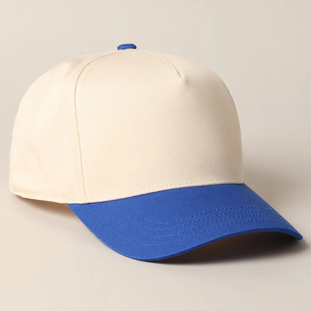 camera - blue trucker hat