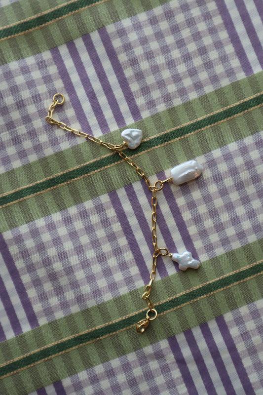 pearl charm bracelet