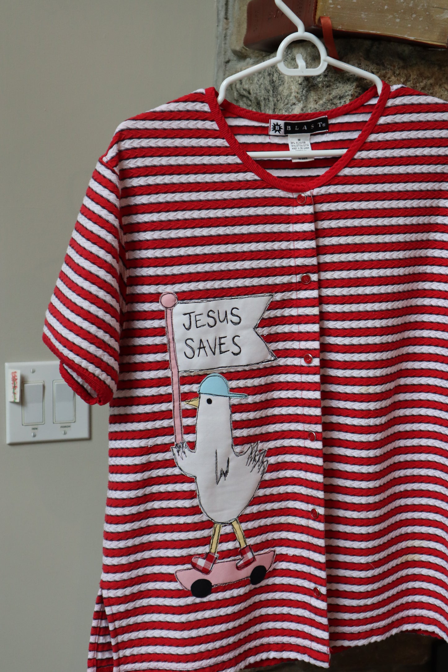 Jesus saves cardigan