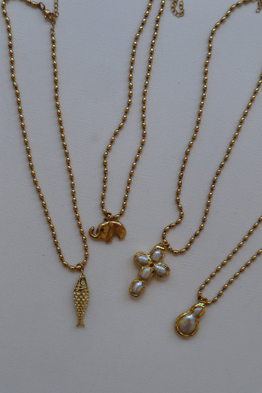 beaded gold