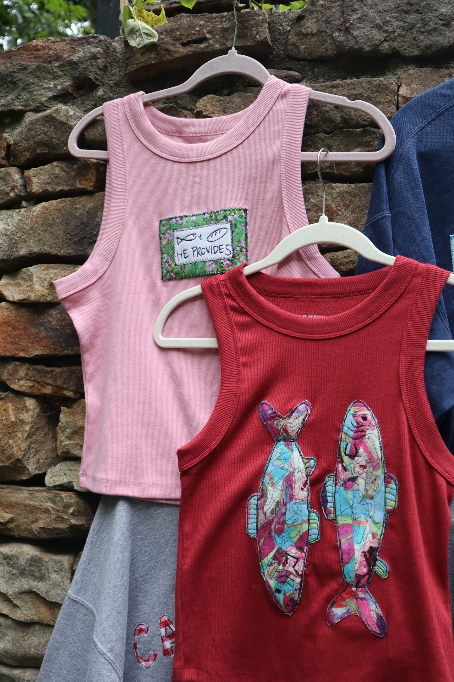 pink fishies tank
