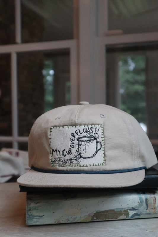 "my cup overflows" - beige