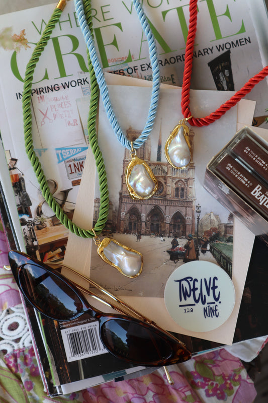 baroque pearl rope necklace