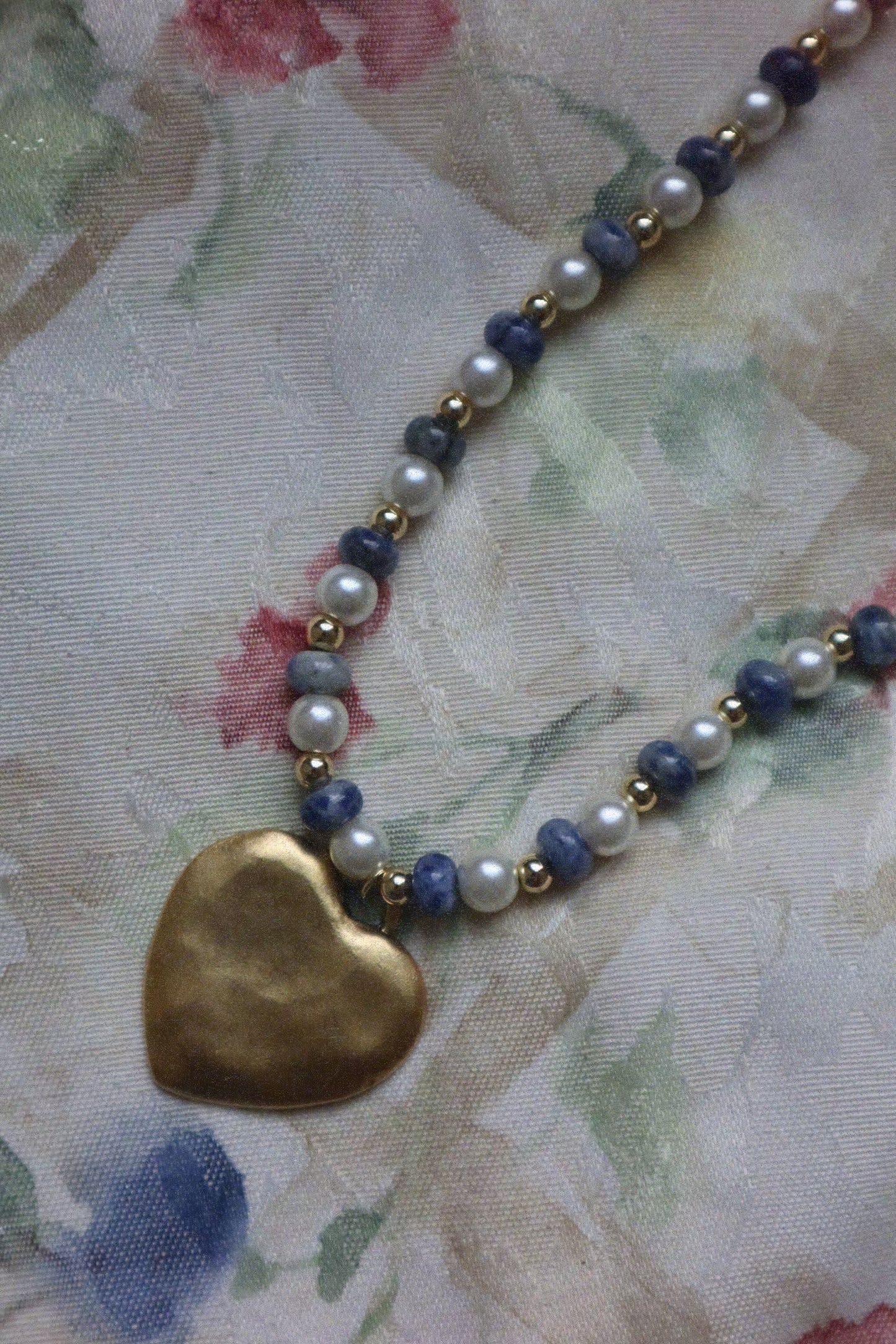 Blue Heart Necklace