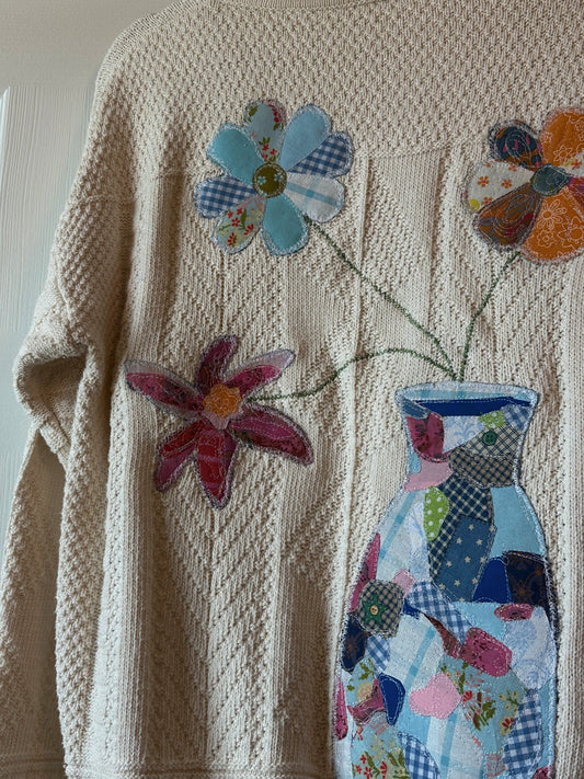 consider the flowers sweater