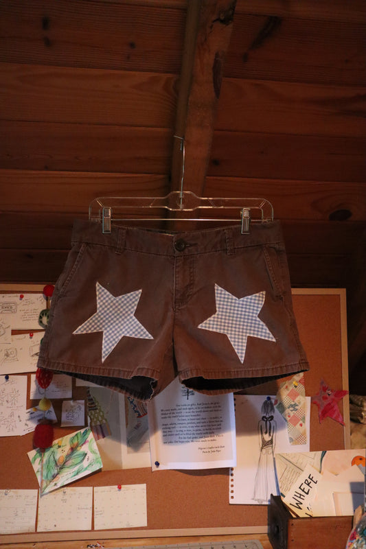 gingham star shorts