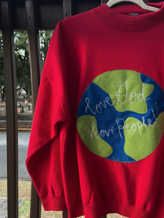 love God love people mockneck