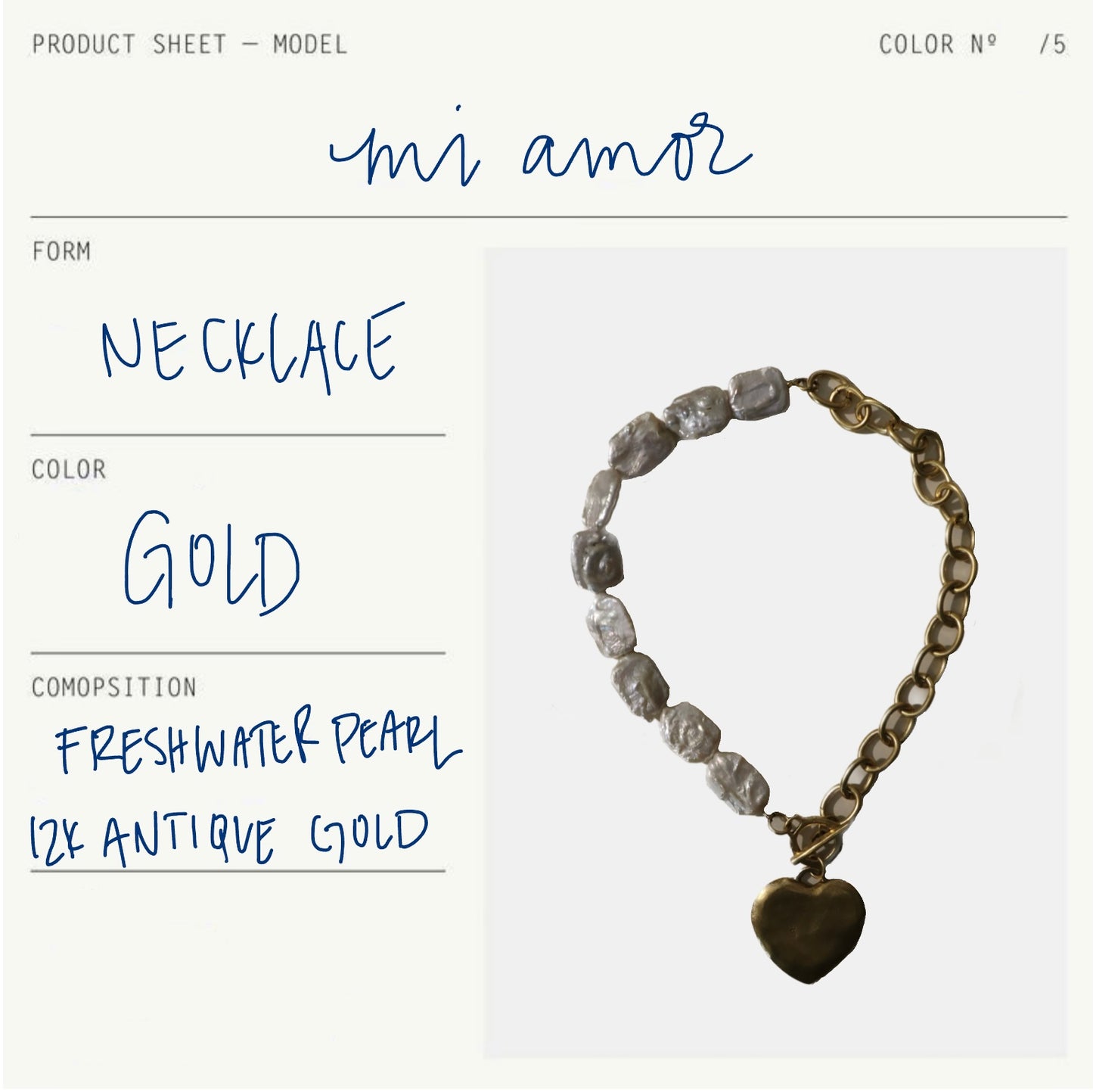 mi amor necklace