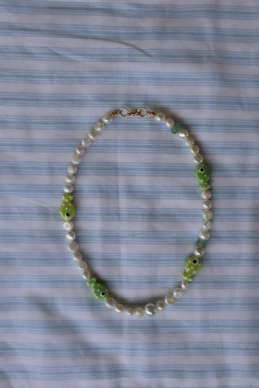 green + white