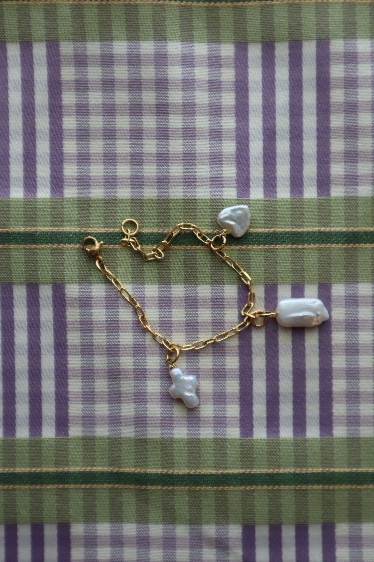 pearl charm bracelet