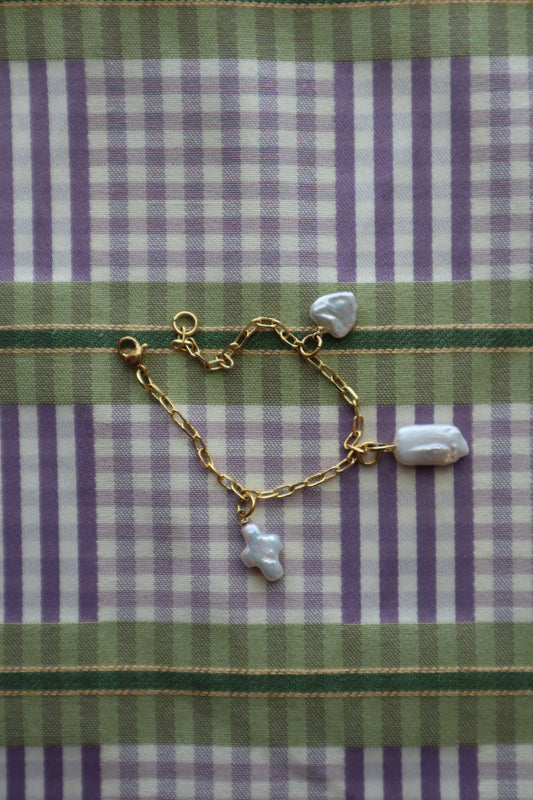 pearl charm bracelet