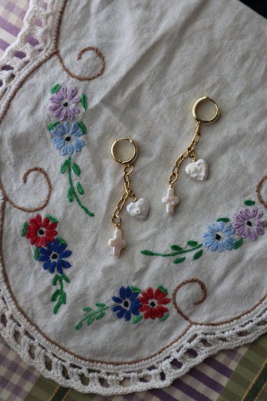 drop pearl earrings