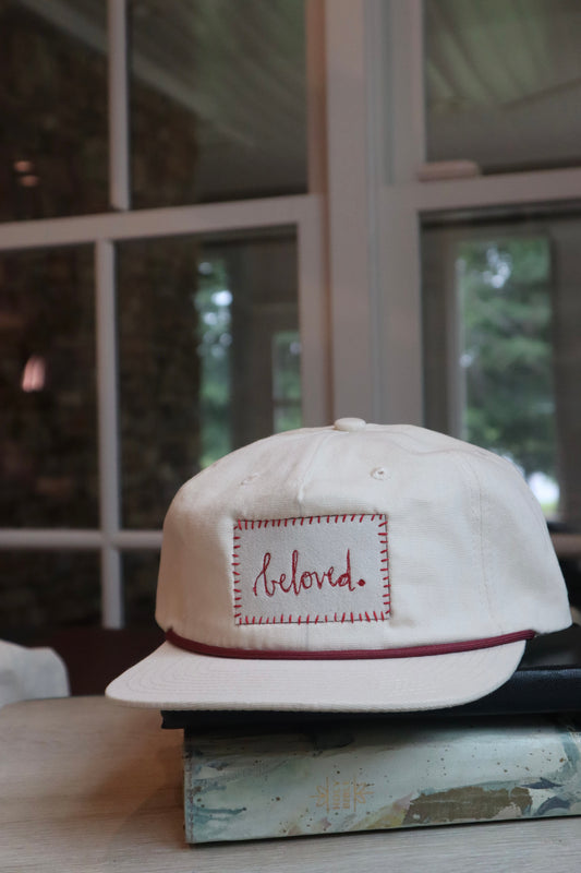 "beloved" - white/red