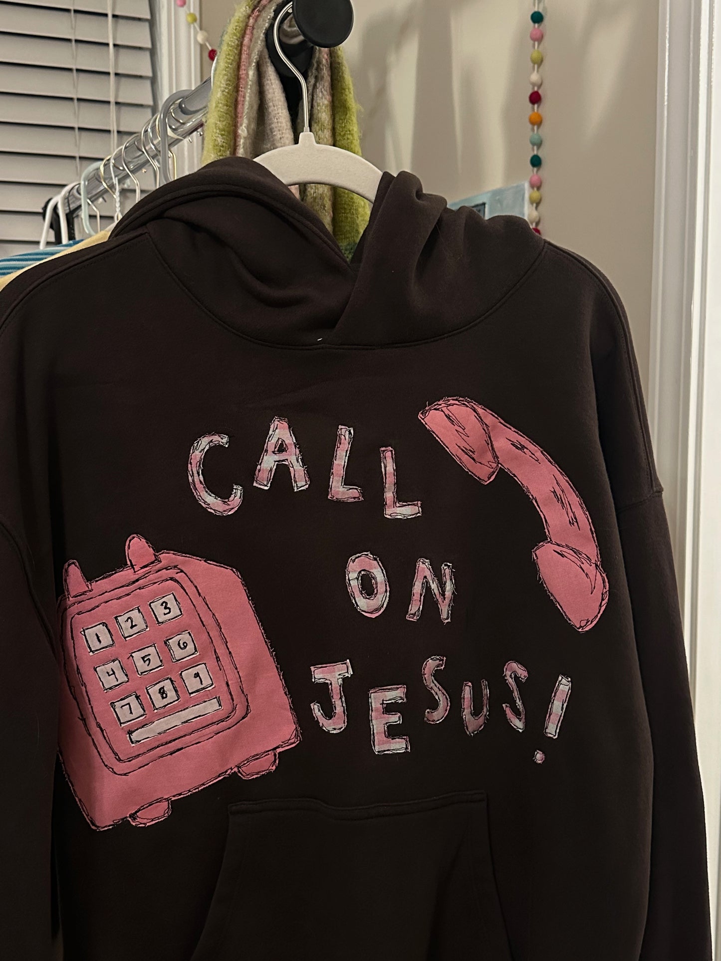 call on Jesus - brown