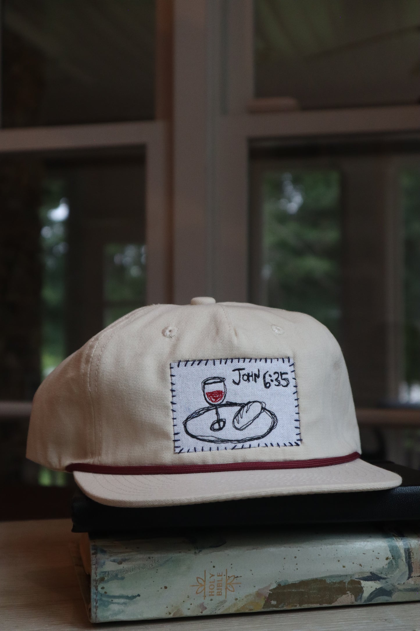 "communion" - white/red